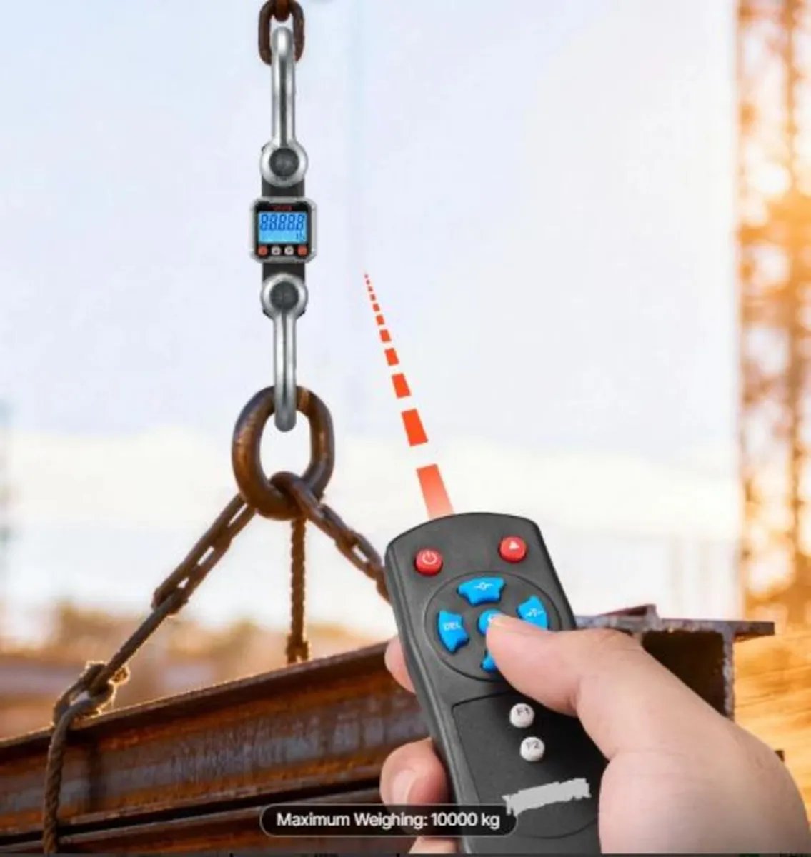 Digital Crane Scale, 22000 lbs/10 T Max Capacity, - Image 3