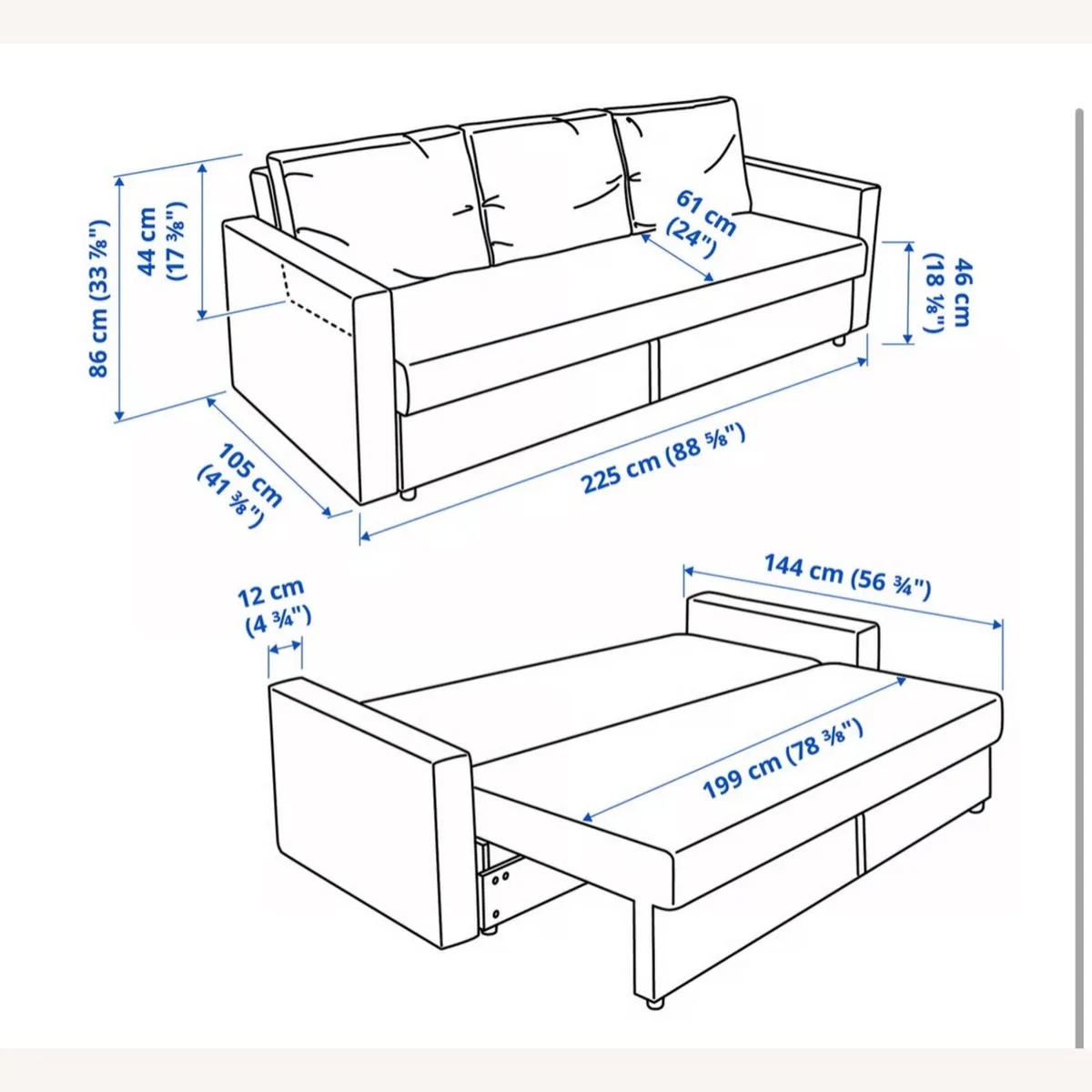 Ikea sofabed - Image 3