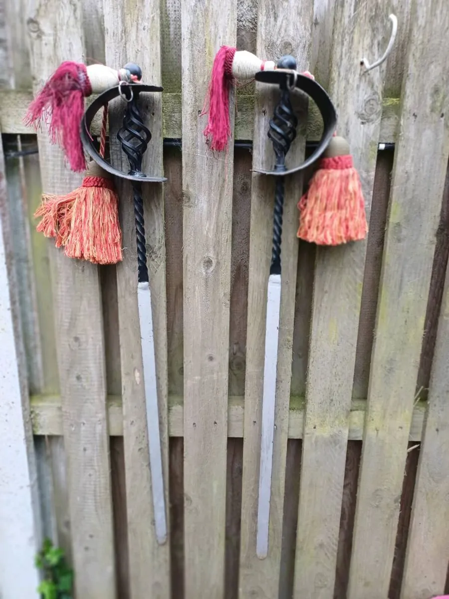 Vintage Wrought Iron Fire Irons - Image 1