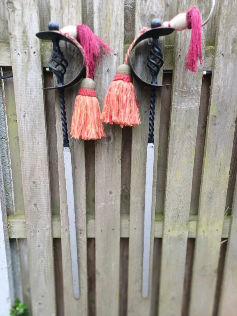 Vintage Wrought Iron Fire Irons - Image 2