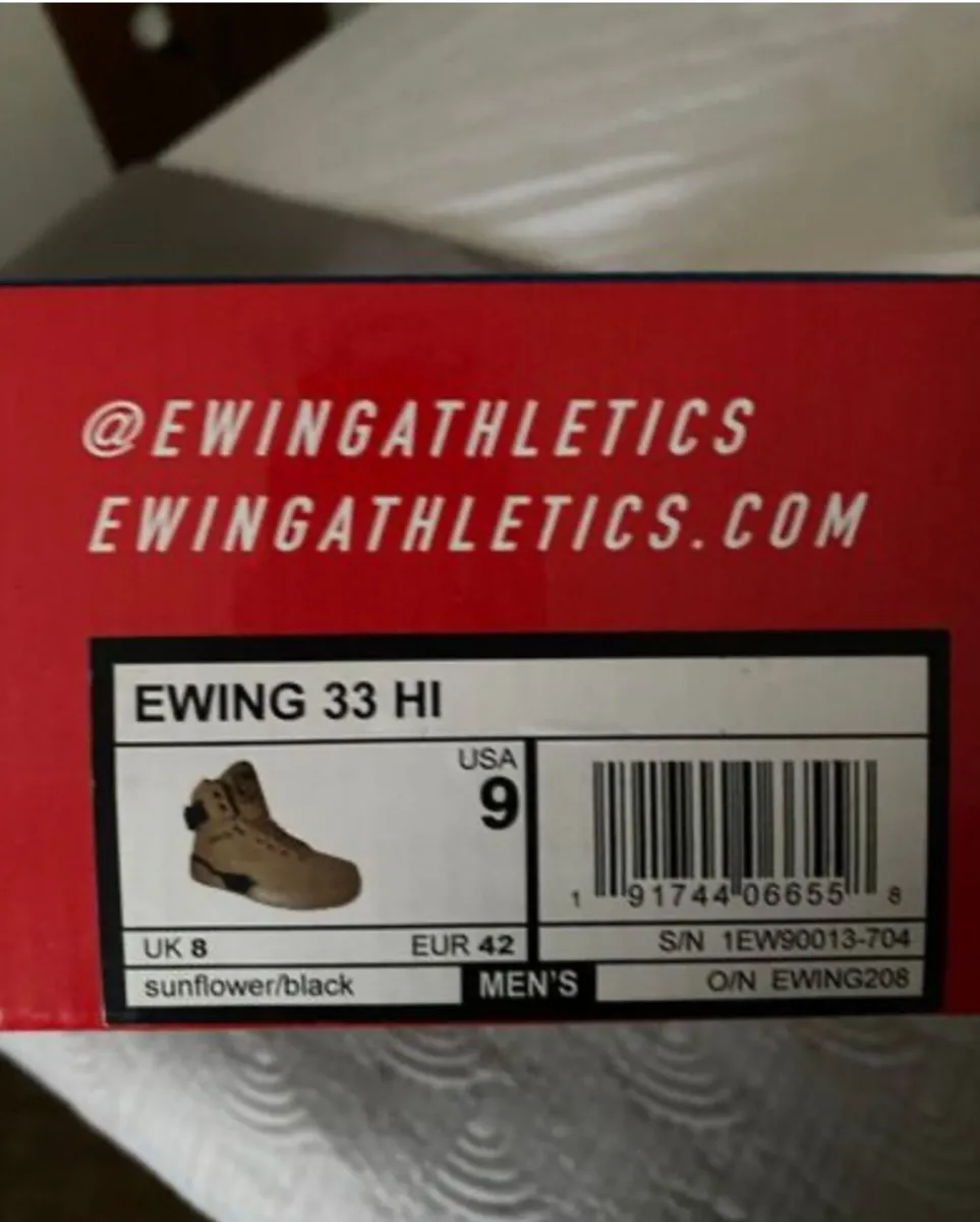 BNWT Patrick Ewing Men's 33 HI Sunflower/Black Siz - Image 2