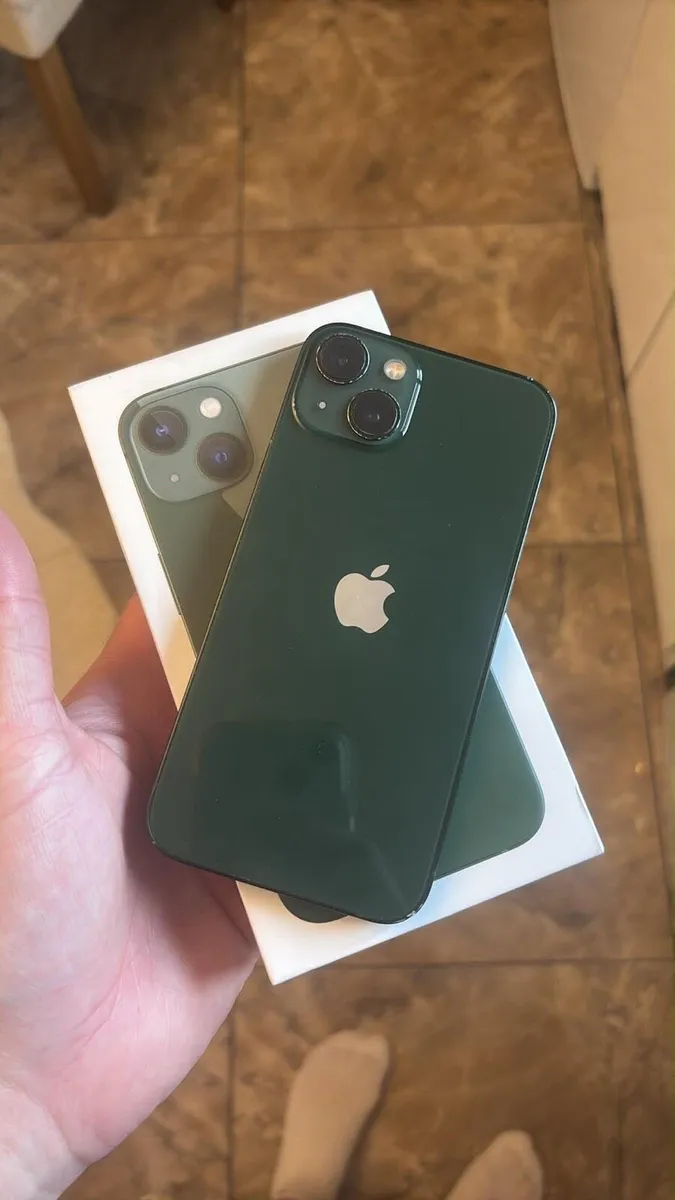 iPhone 13 green sim free 128GB with box - Image 2