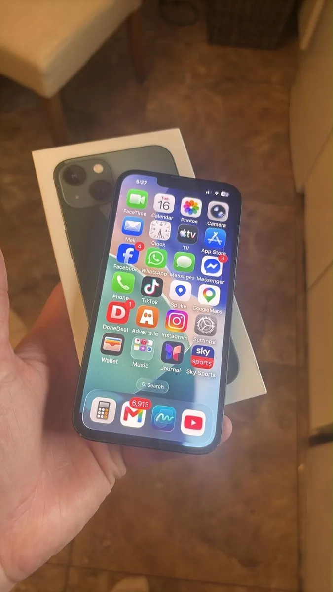 iPhone 13 green sim free 128GB with box - Image 4