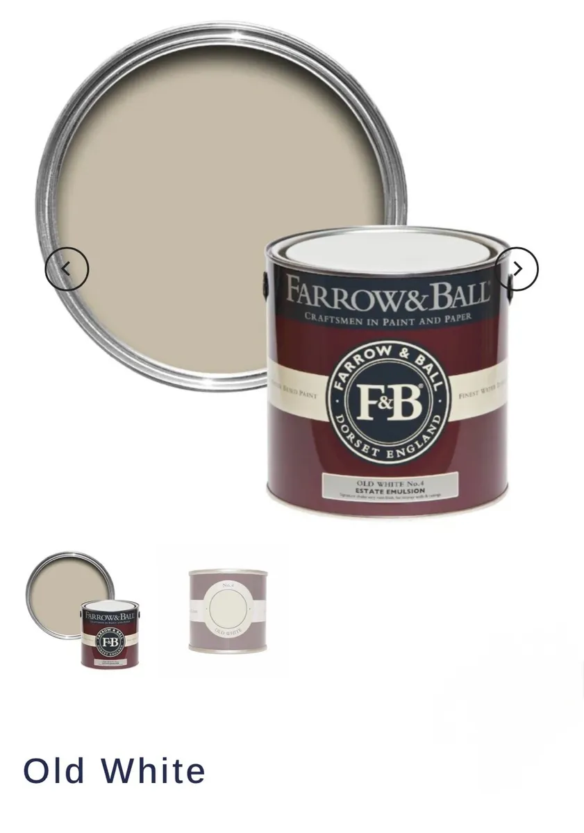 15litres Farrow & Ball Paint OLD WHITE - Image 1