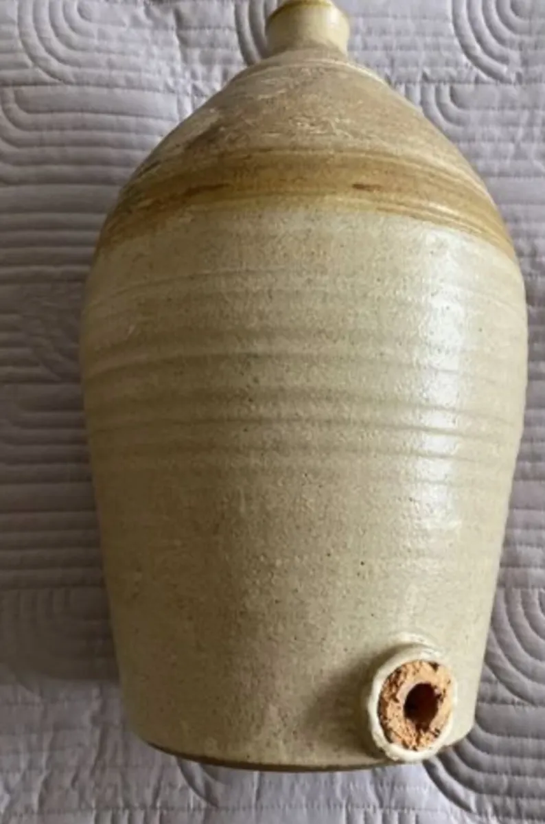 Large Vintage Stoneware Flagoon - Image 2