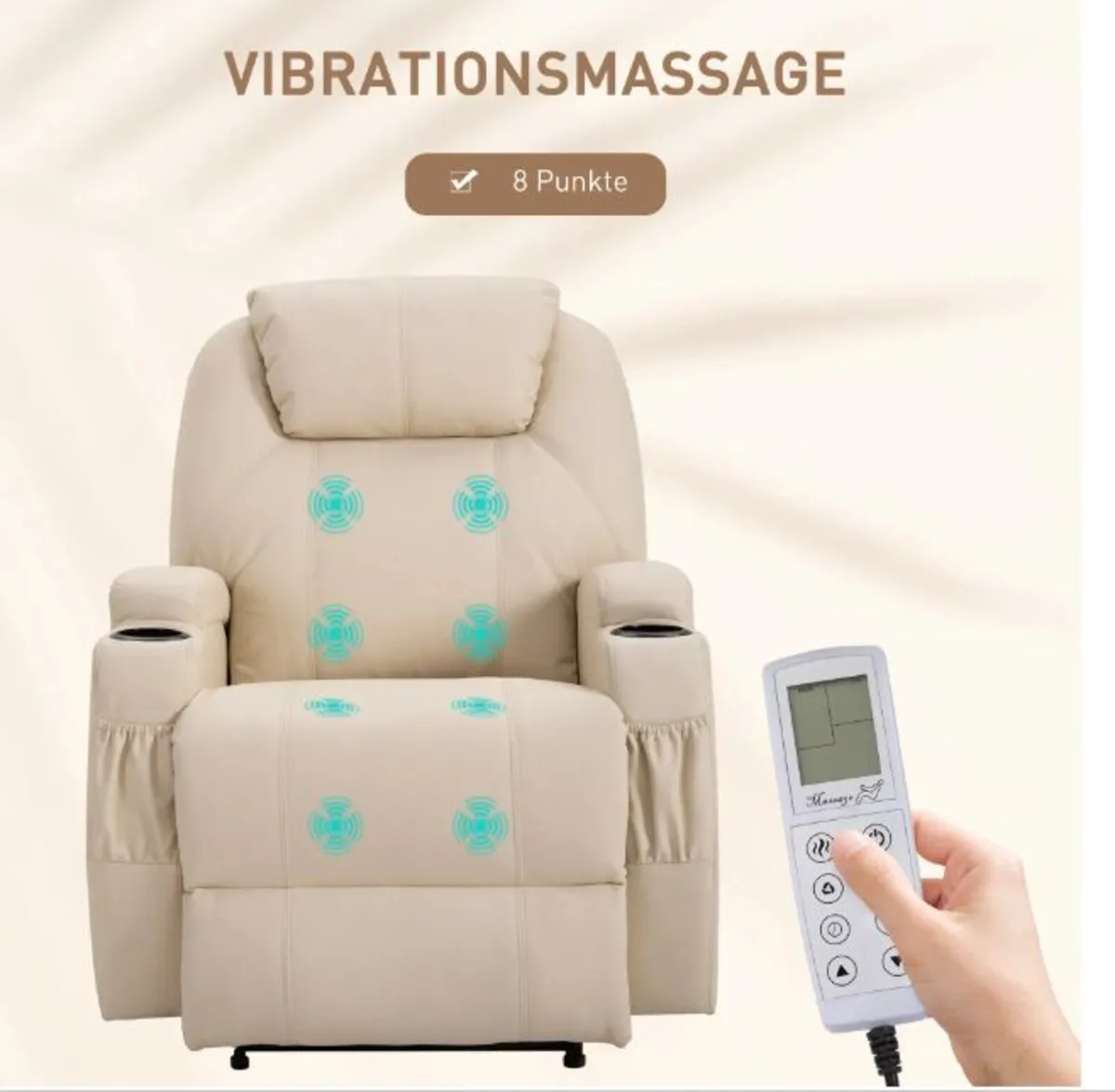 Massage Chair Electric Heat & Vibration Recliner - Image 4