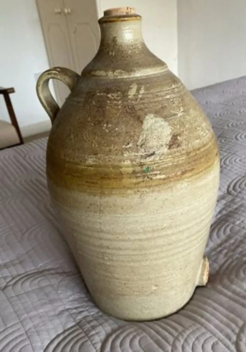 Large Vintage Stoneware Flagoon - Image 4