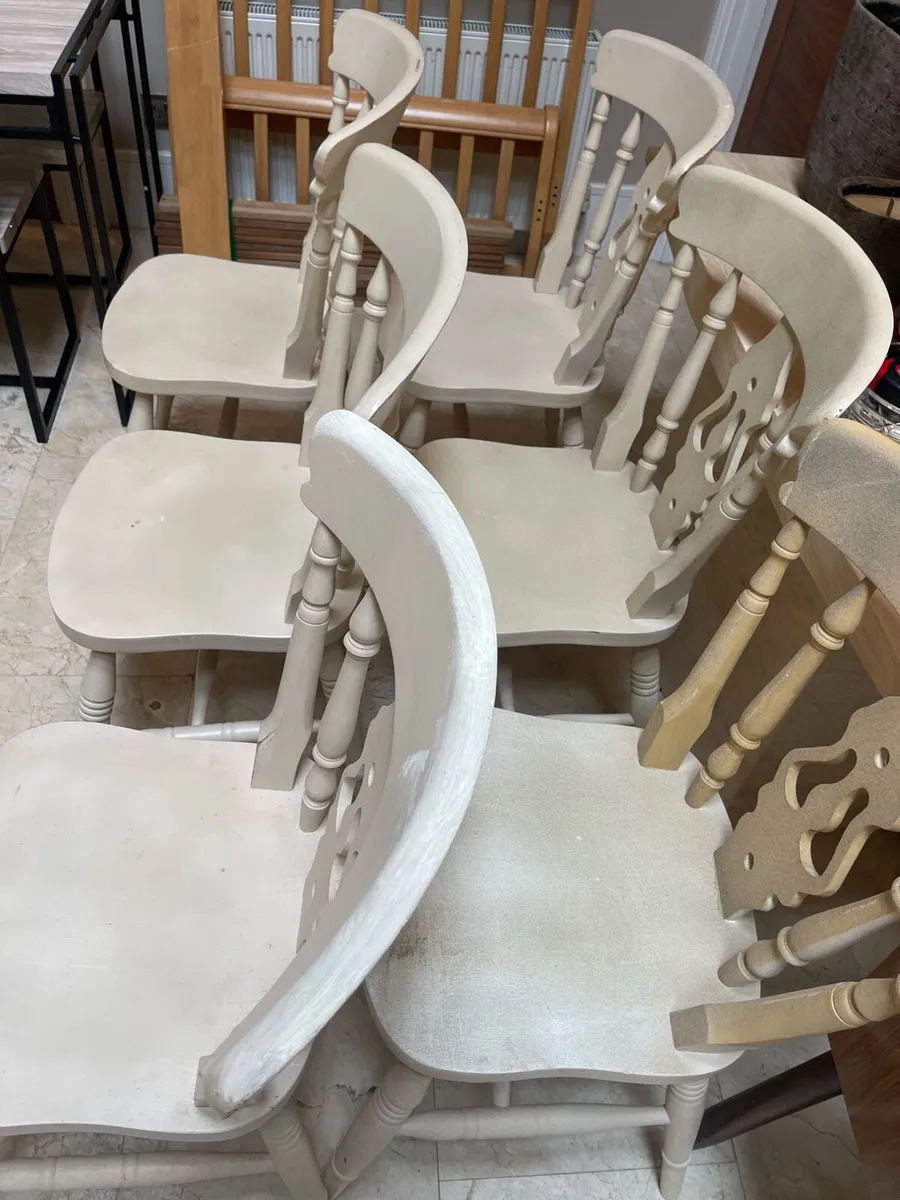 6 x Sturdy Kitchen Dining Chairs - Can Deliver - Image 2