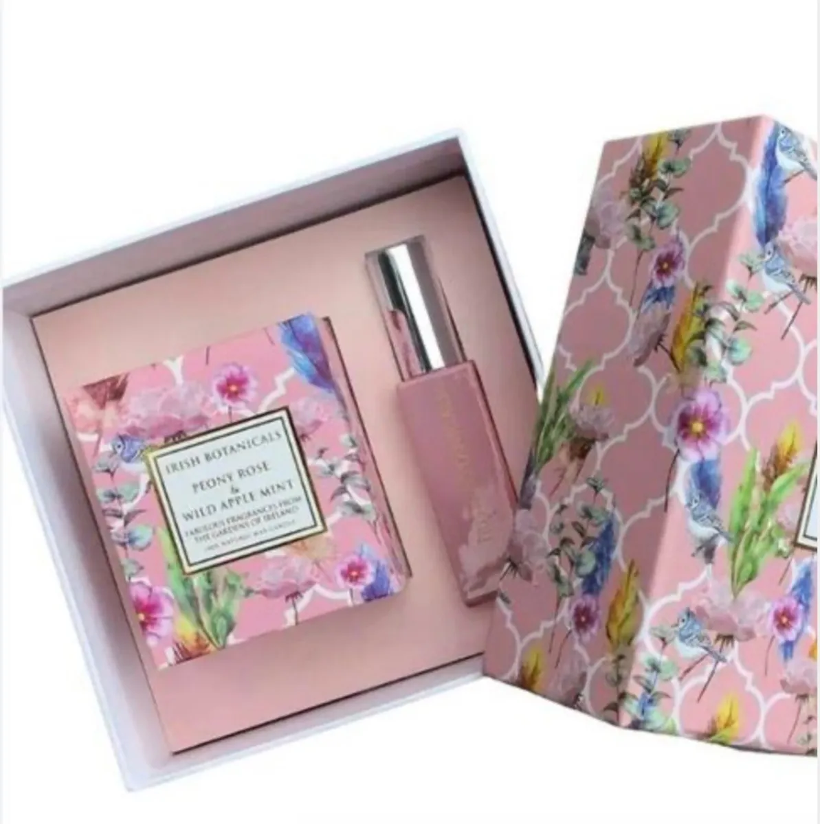 Peony Rose and Wild Apple Mint Wax Candle and Frag