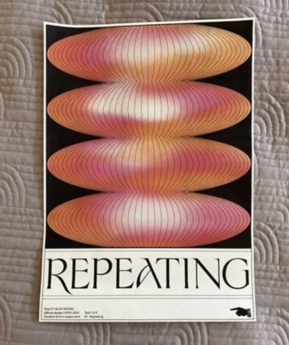 Repeating - Cool Print - Unframed - Image 1