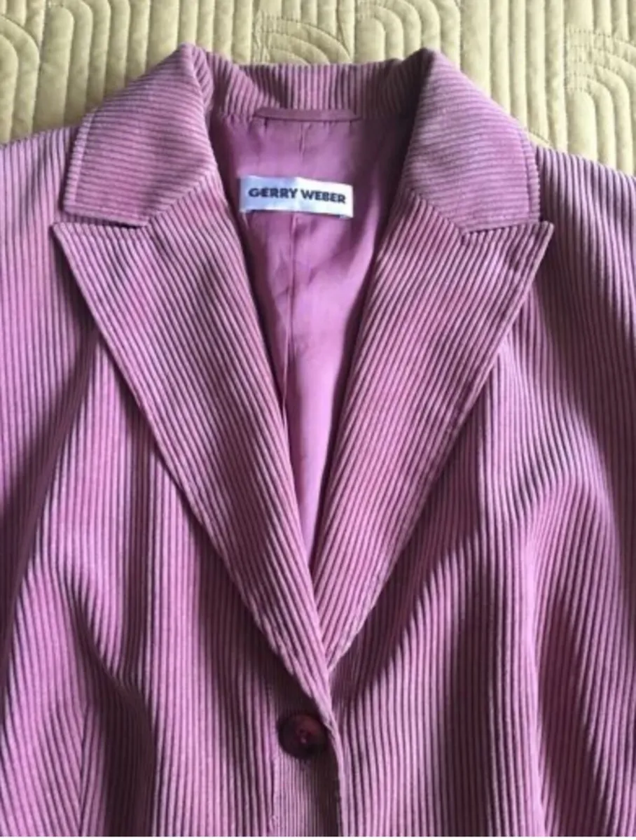 Gerry Weber Cord Blazer Jacket Size 16 - Image 1