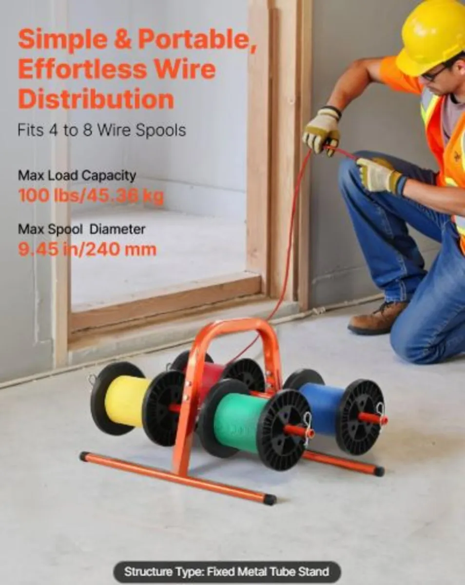 Wire Spool Rack, 45 kg / 100 lbs Capacity, Smart - Image 2