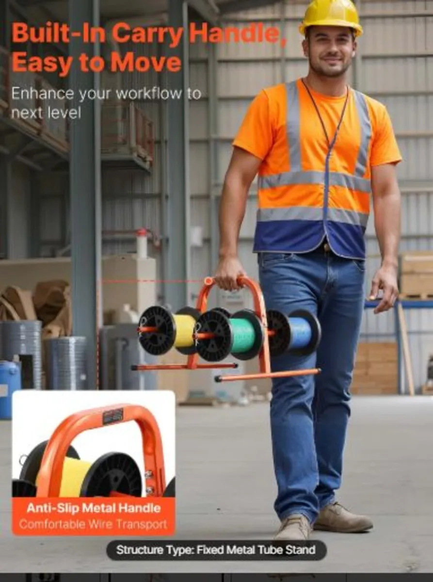 Wire Spool Rack, 45 kg / 100 lbs Capacity, Smart - Image 3