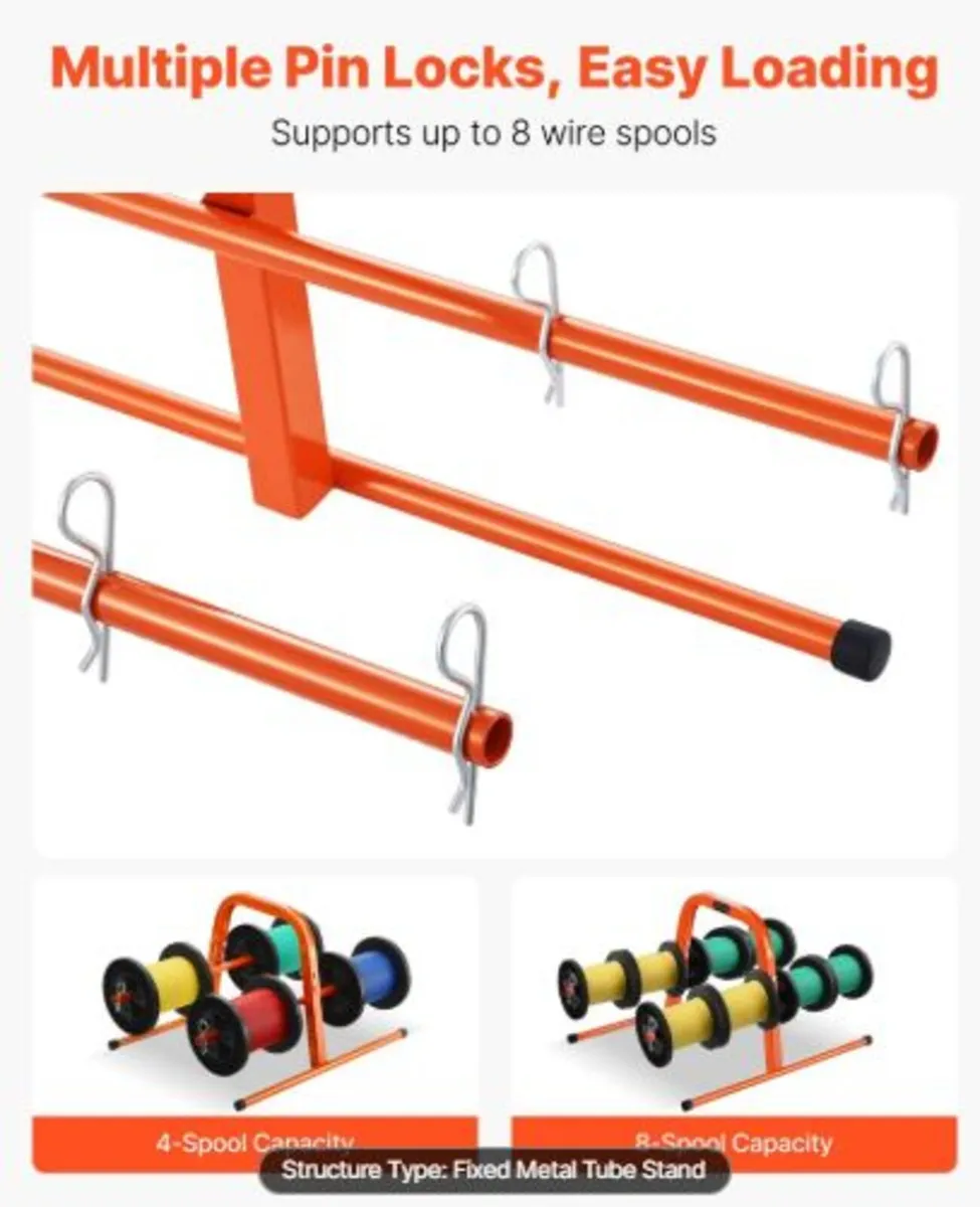Wire Spool Rack, 45 kg / 100 lbs Capacity, Smart - Image 4