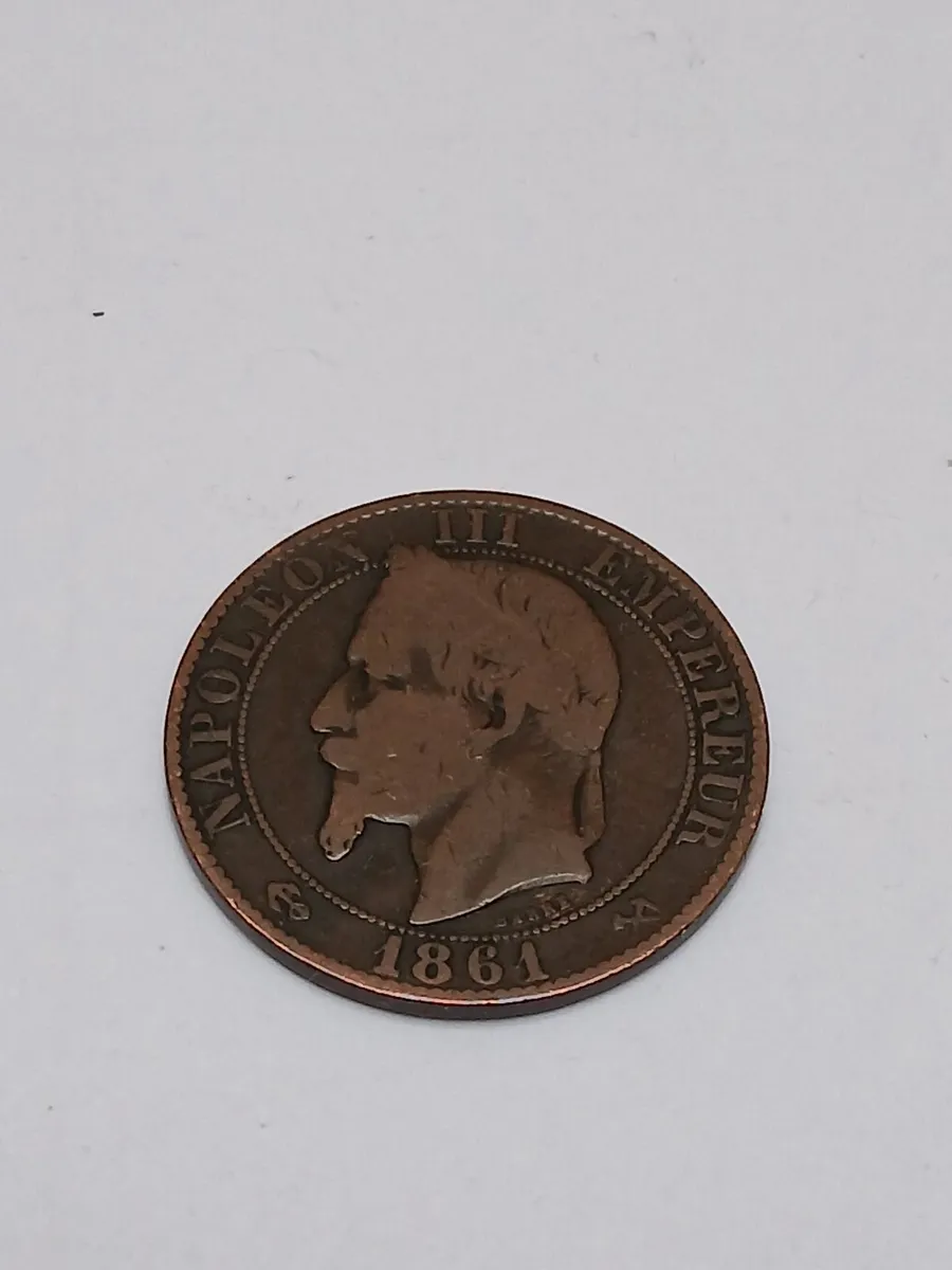 1861 french coin - Image 1