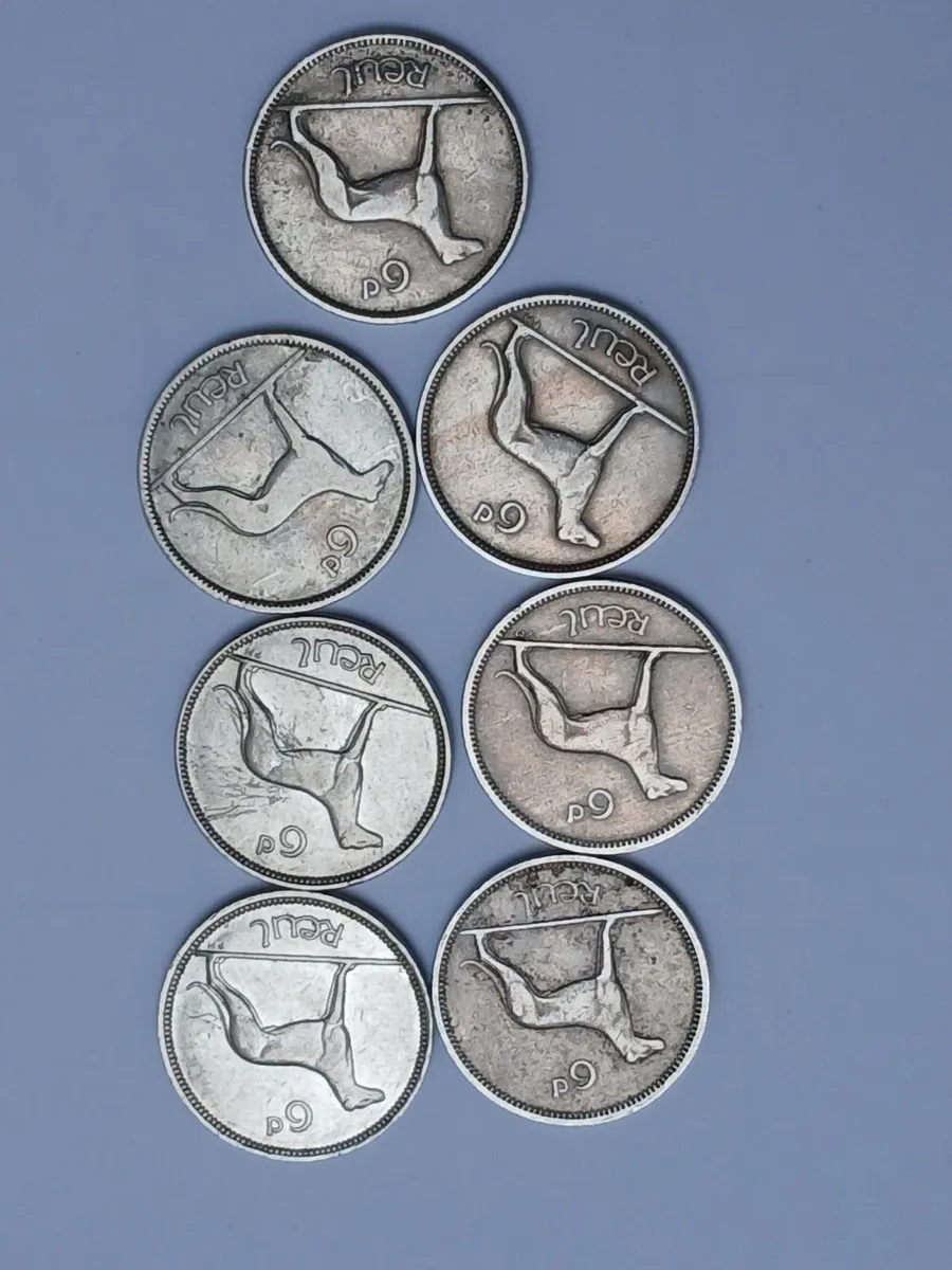 6d reul irish coins - Image 3