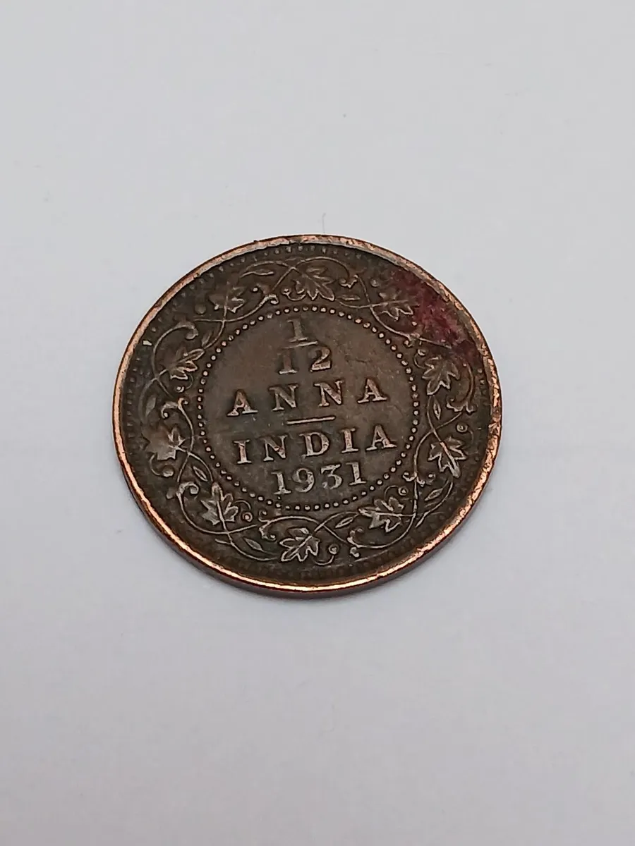 1931 half anna India