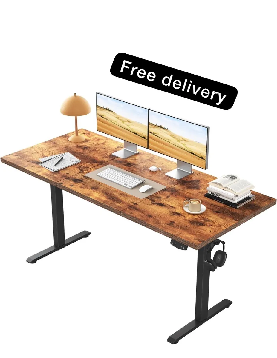 Height-Adjustable Desk, Electric Sit-Stand Office - Image 1