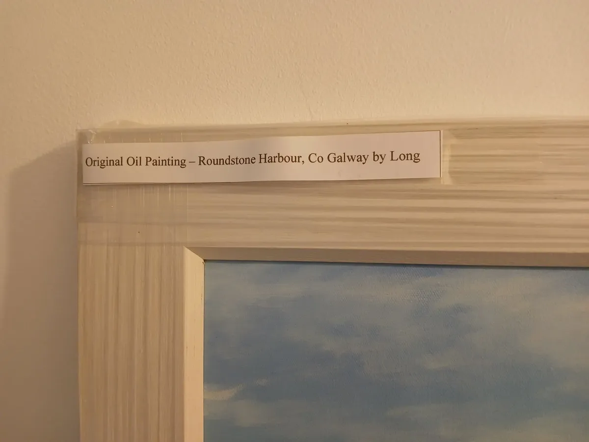 Original oil painting framed connamara cogalway - Image 4