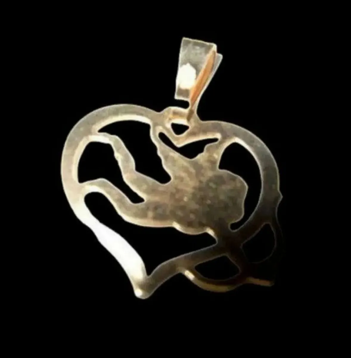 Vintage Hallmarked 9ct Gold Cupid Pendant/Charm - - Image 2