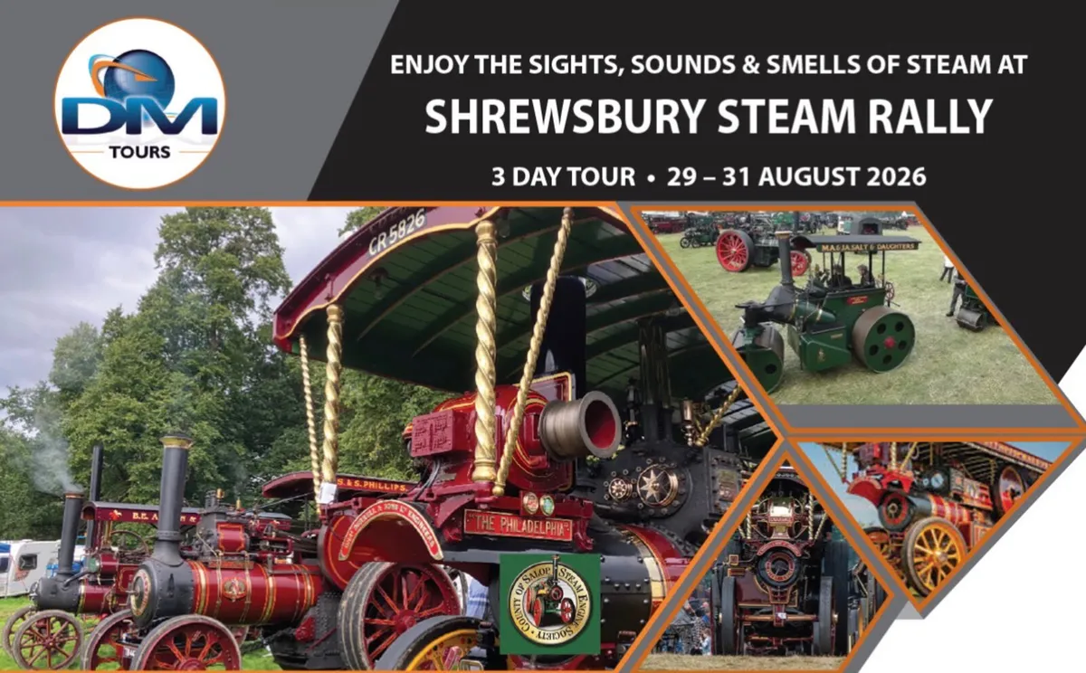 Coach Tour to Shrewsbury Steam Rally - Image 1