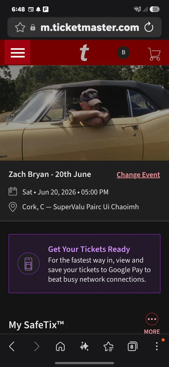 Zach Bryan X 2 PremiumTickets