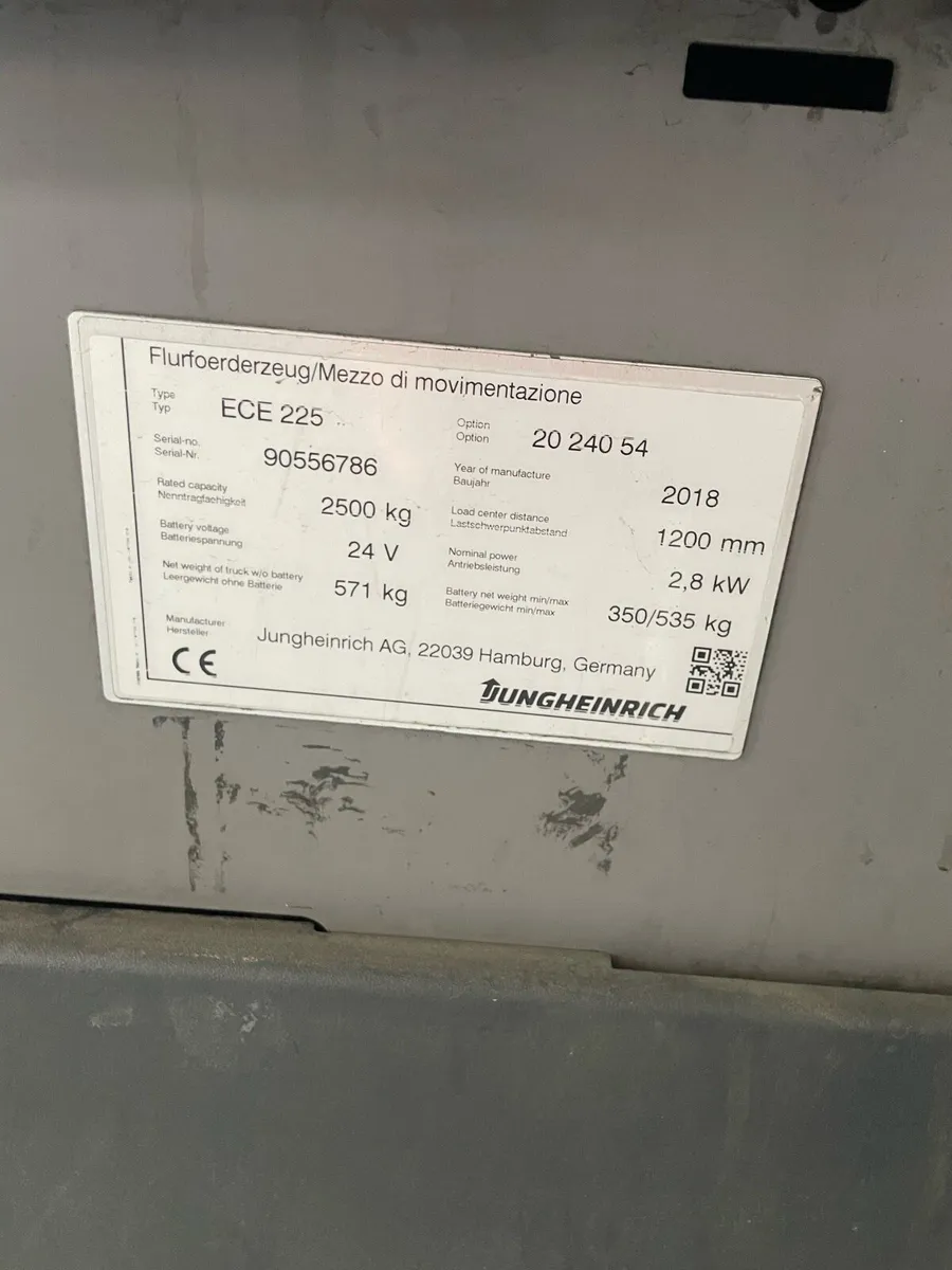 Jungheinrich ECE 225 Electric pallet truck - Image 4