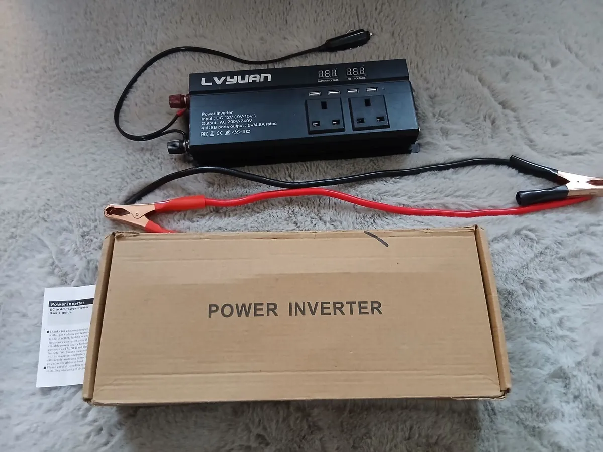 1200 watt Power Inverter 12v to 220v - Image 3