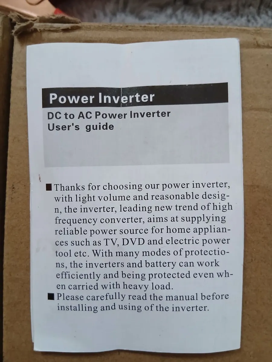 1200 watt Power Inverter 12v to 220v - Image 4