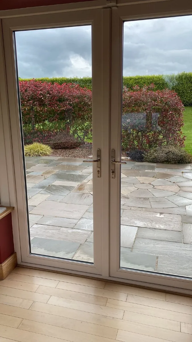Sunroom windows and French patio door - Image 3