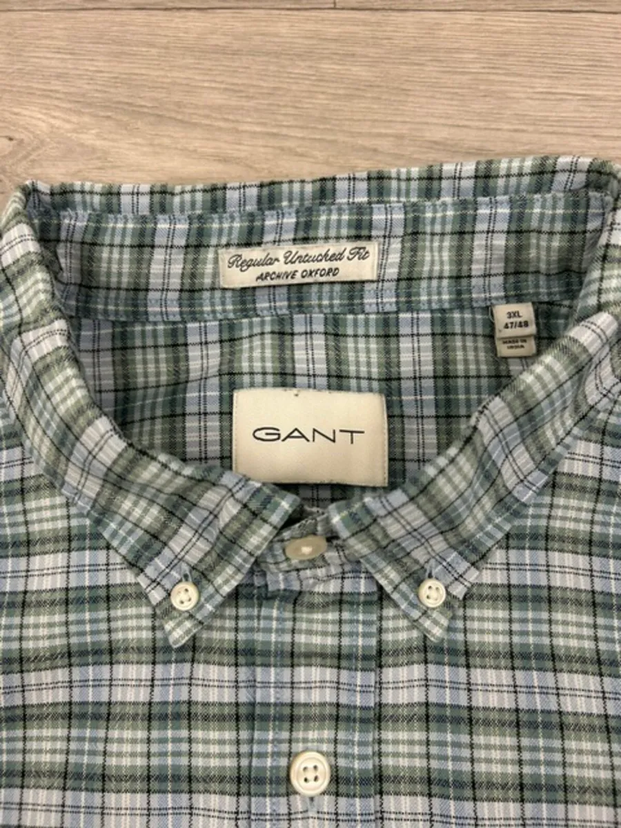 Gant Button Down Check Oxford Shirt Mens 3XL - Image 4