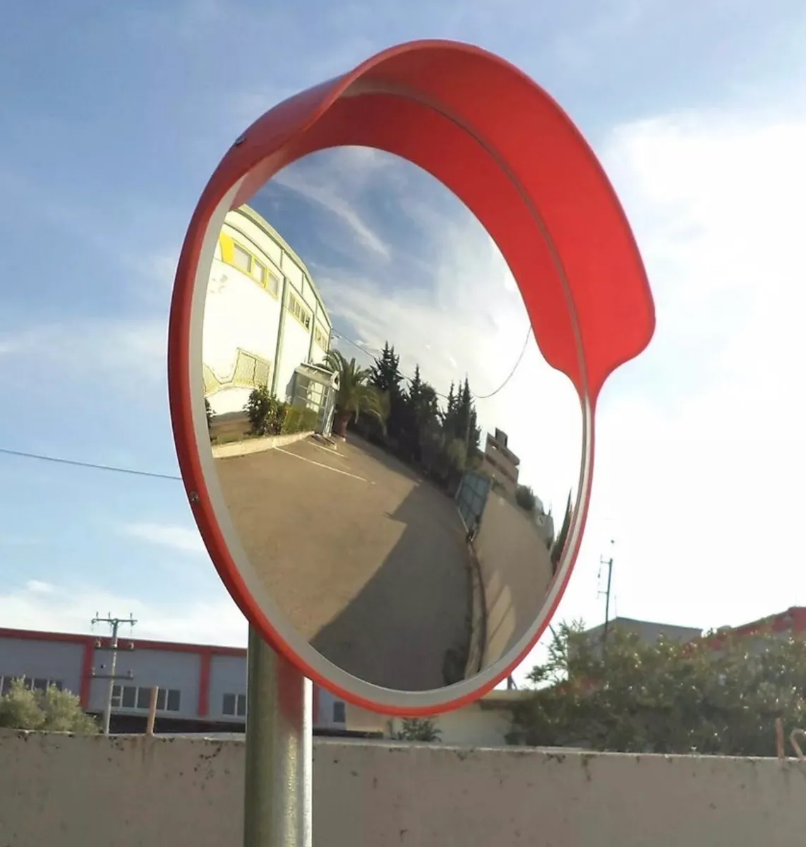 NEW 60cm Driveway Convex Curved Safety Mirror - Image 1