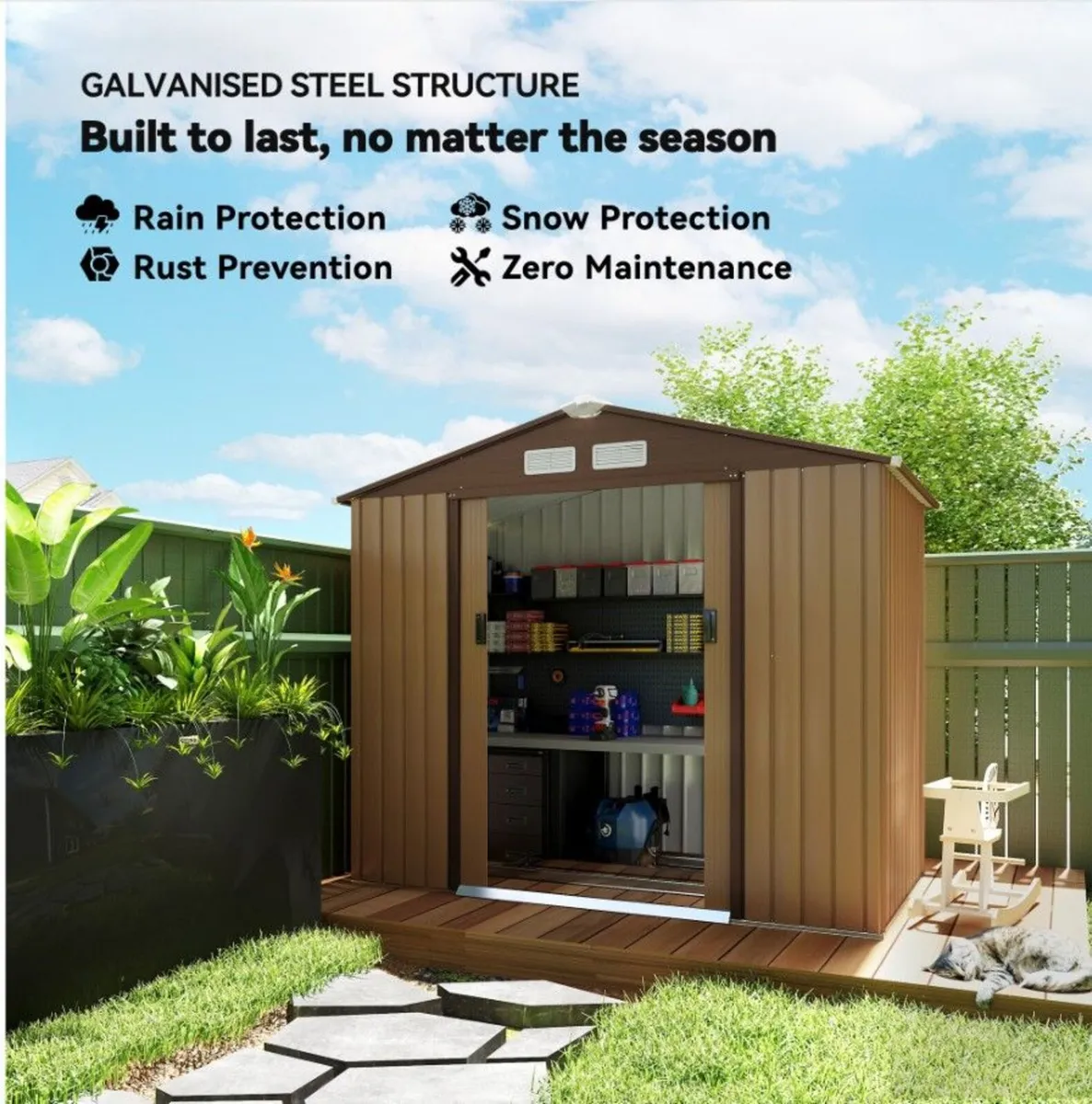 7ft x 4ft Metal Shed - Image 3