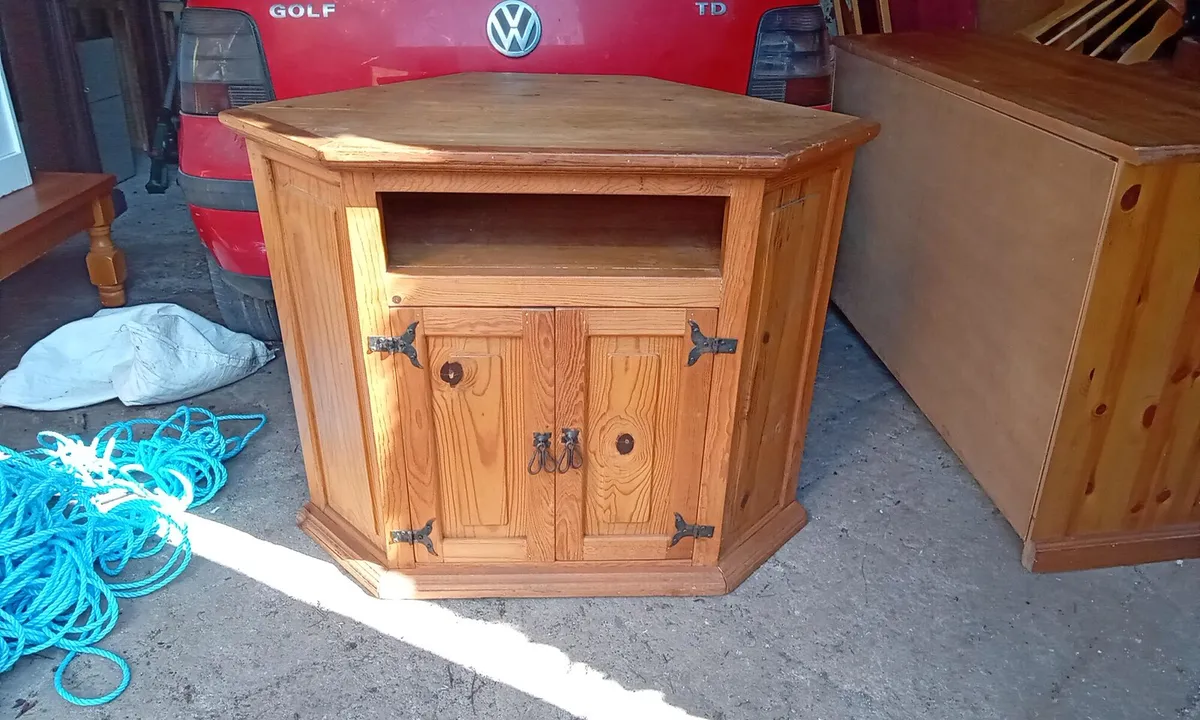 Solid Mexican Pine TV Unit - Image 1