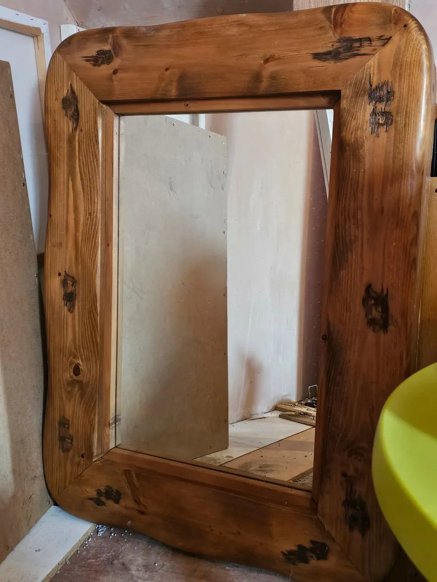 Large Wooden Mirror