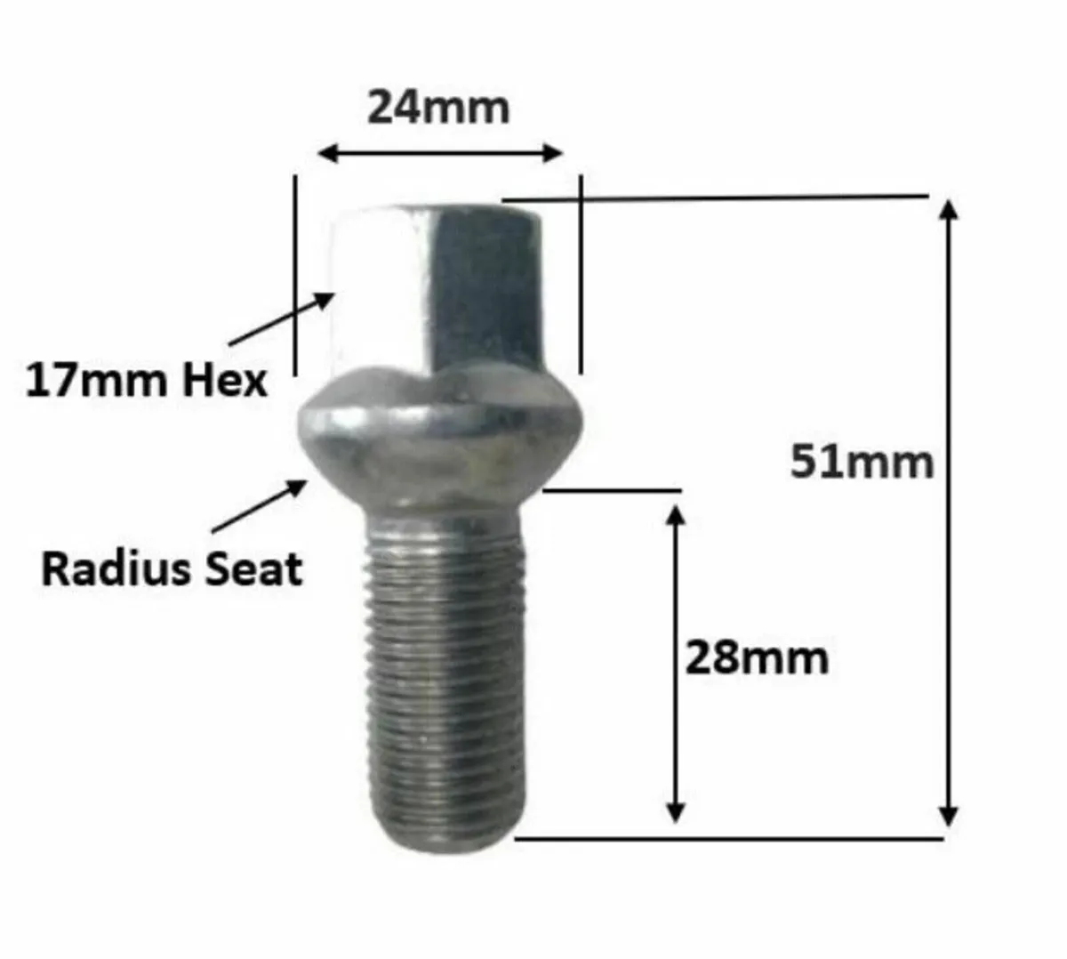 50 x Wheel Bolts - Audi, VW, Skoda, Seat -Delivery - Image 3