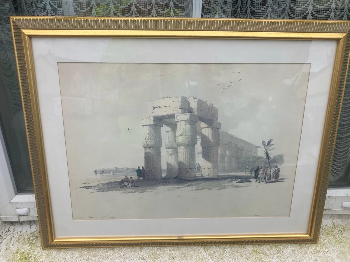 Framed print ancient lands free postage - Image 1