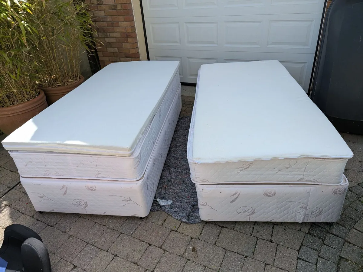 2 Matching Single Divan Beds – Excellent Condition - Image 4