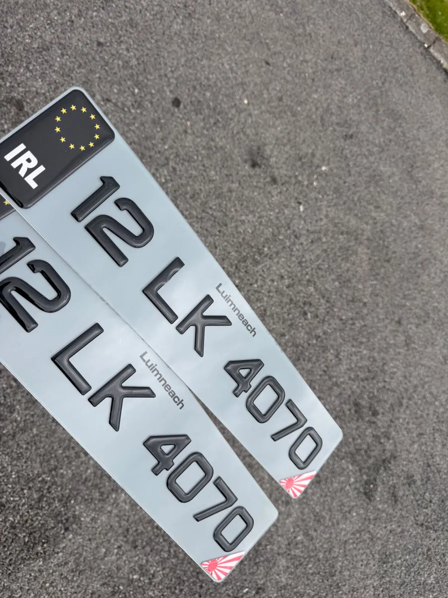 German jap gel printed number plates - Image 3