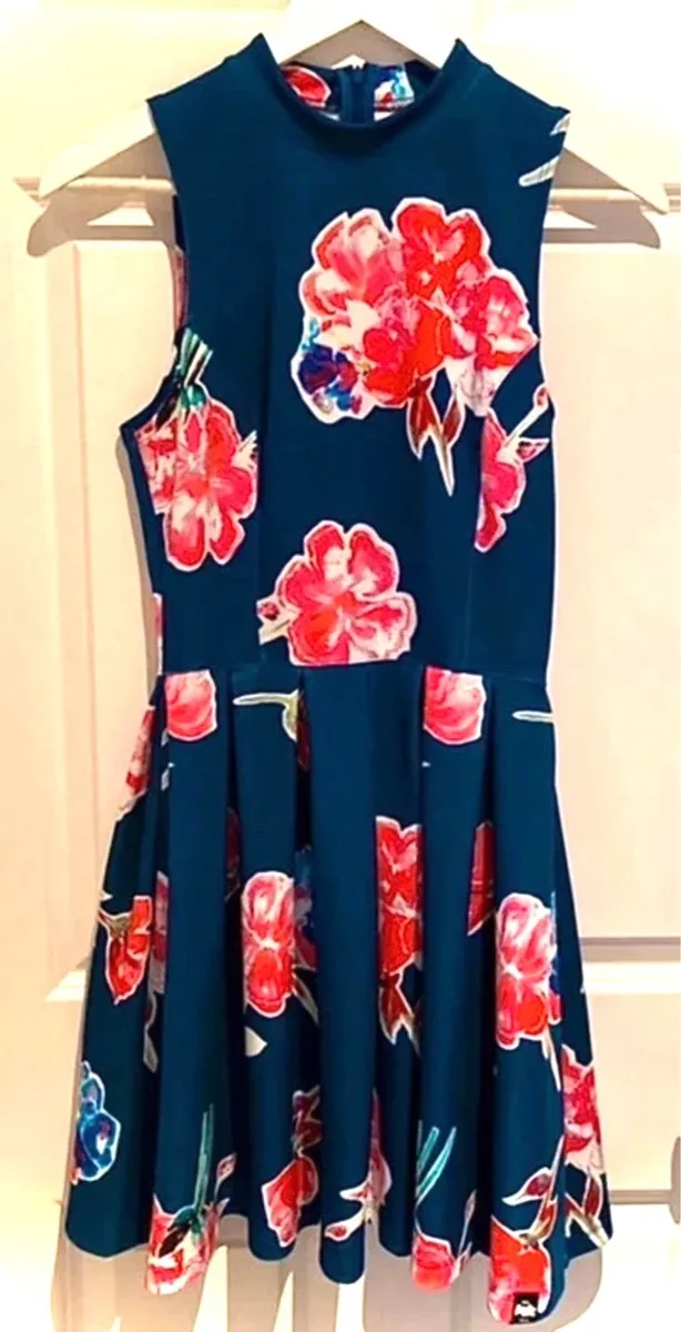 Superdry Floral Scuba Skater Dress - Image 1