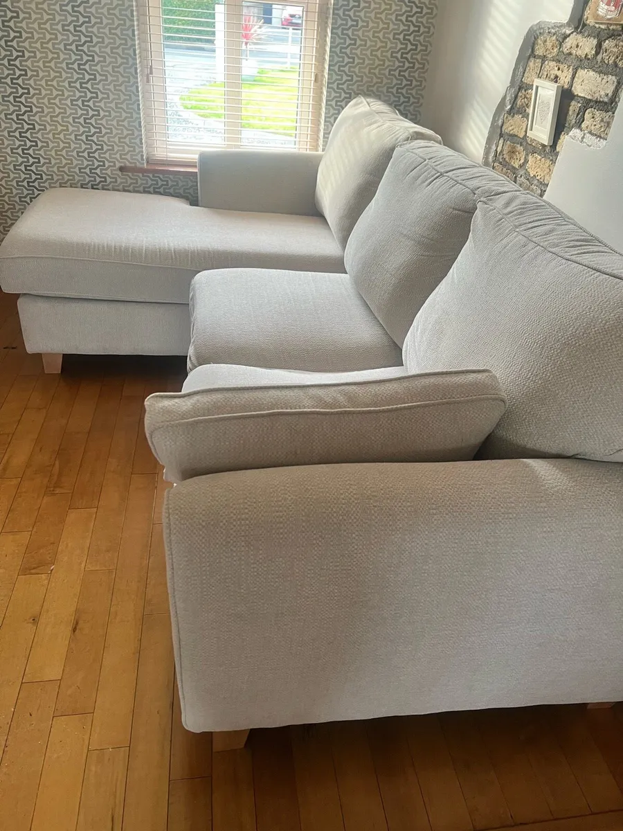 Right Facing Chaise Fabric Sofa - Image 1