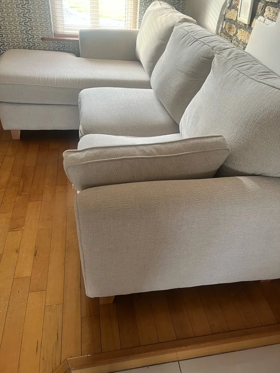 Right Facing Chaise Fabric Sofa - Image 2