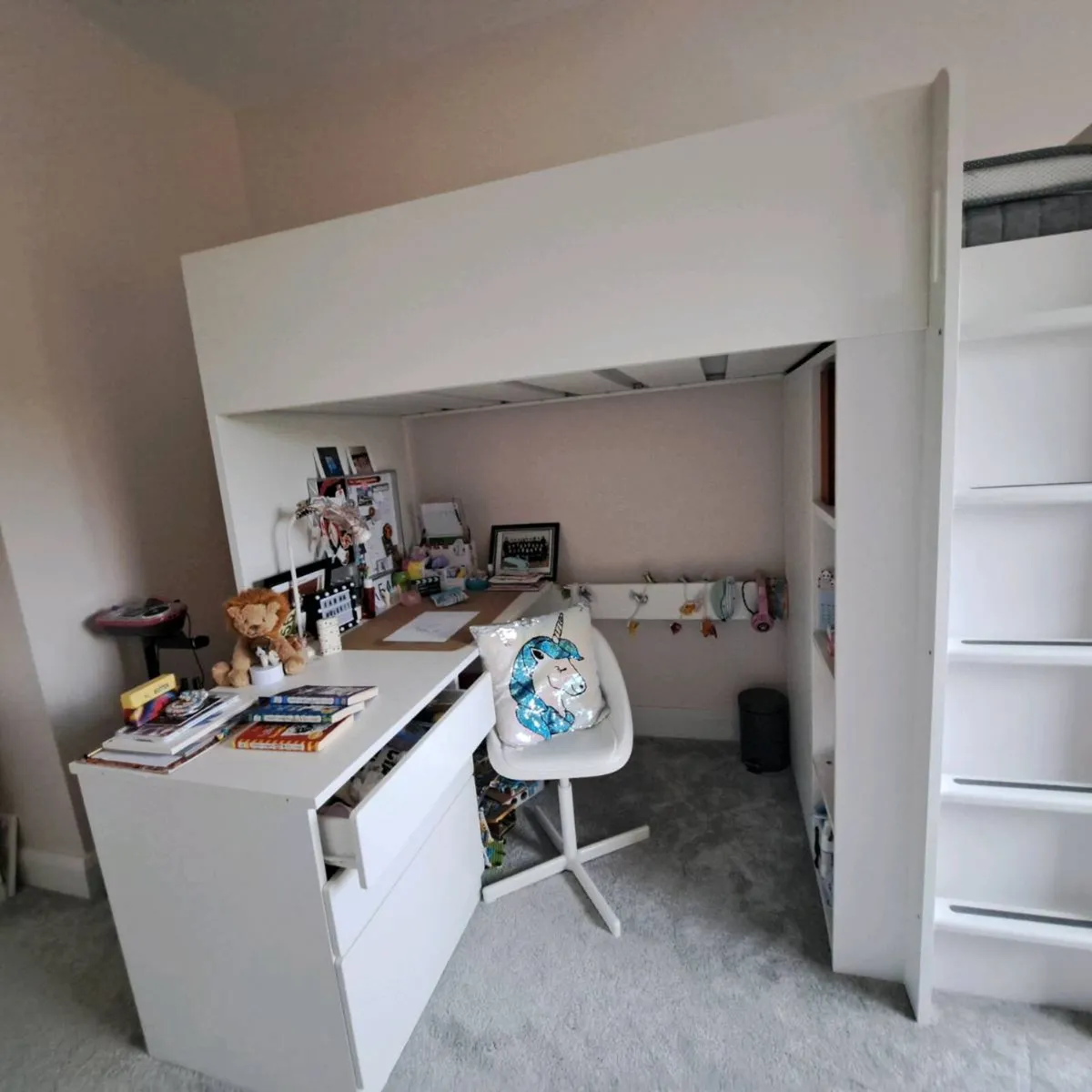 Loft Bed (Ikea SMASTAD) (Incl. Mattress) - Image 3