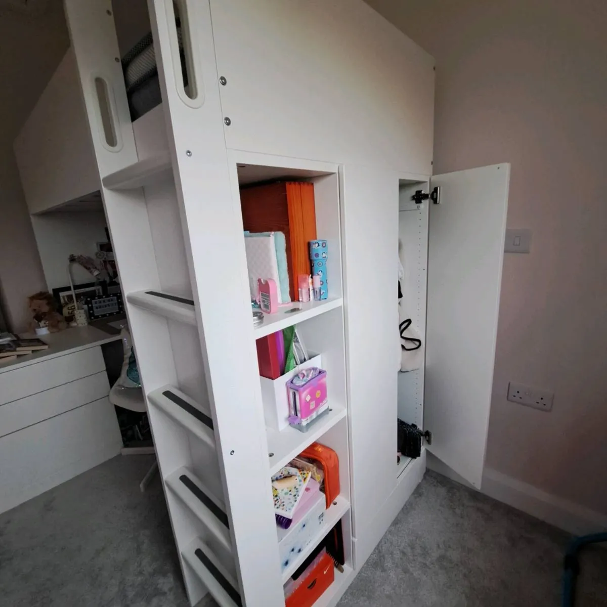 Loft Bed (Ikea SMASTAD) (Incl. Mattress) - Image 4