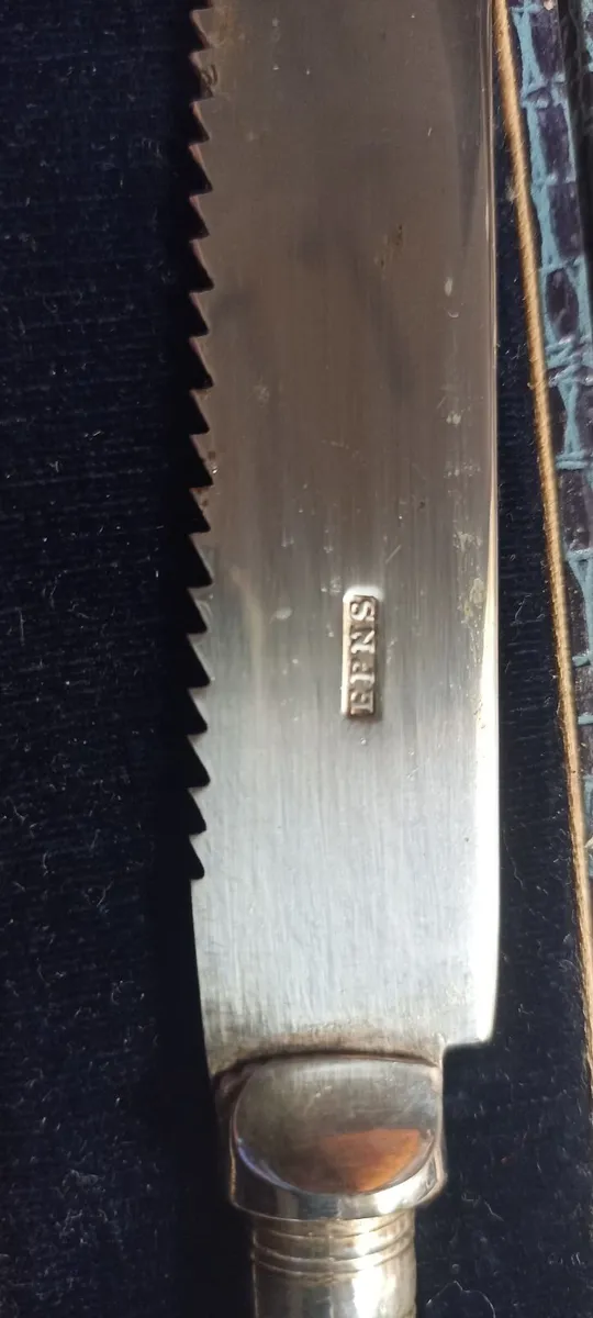 Old Silver Plate Cake Knife - Image 4