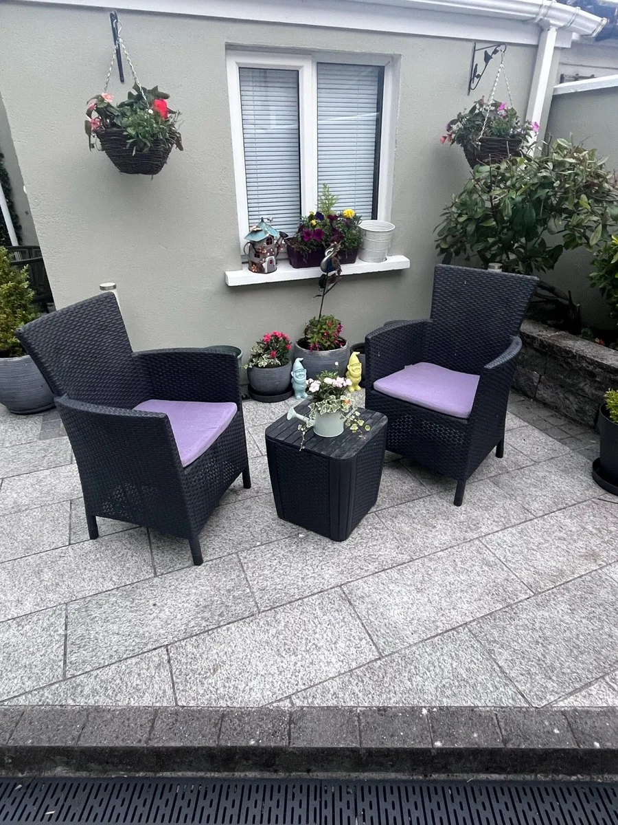 Garden table and chairs