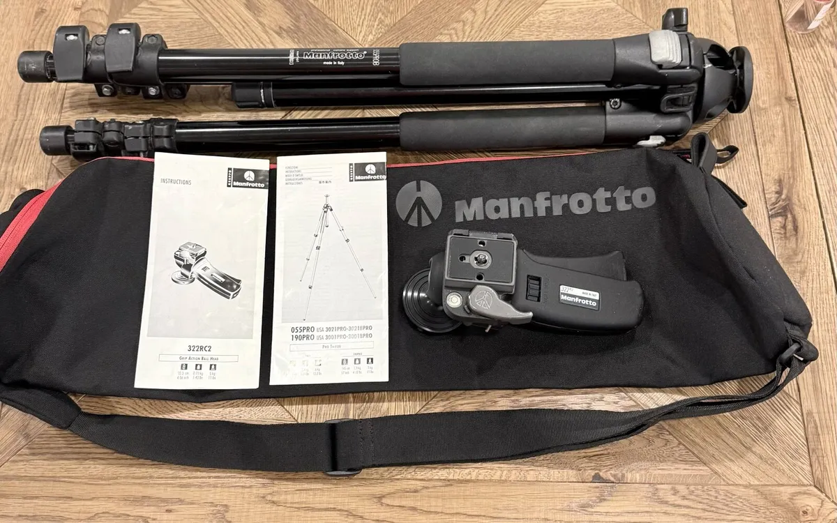 Manfrotto 055XPROB Pro Aluminum Tripod - Image 1