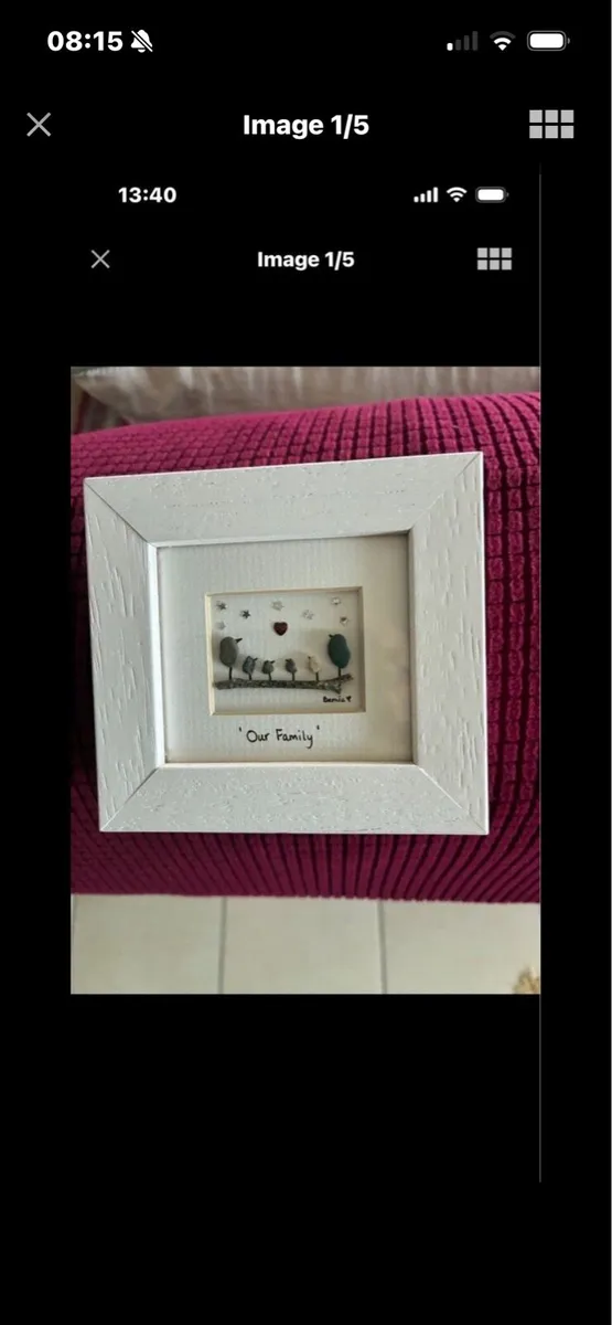 ‘ Our Family’ Framed Stone Artwork - Image 1