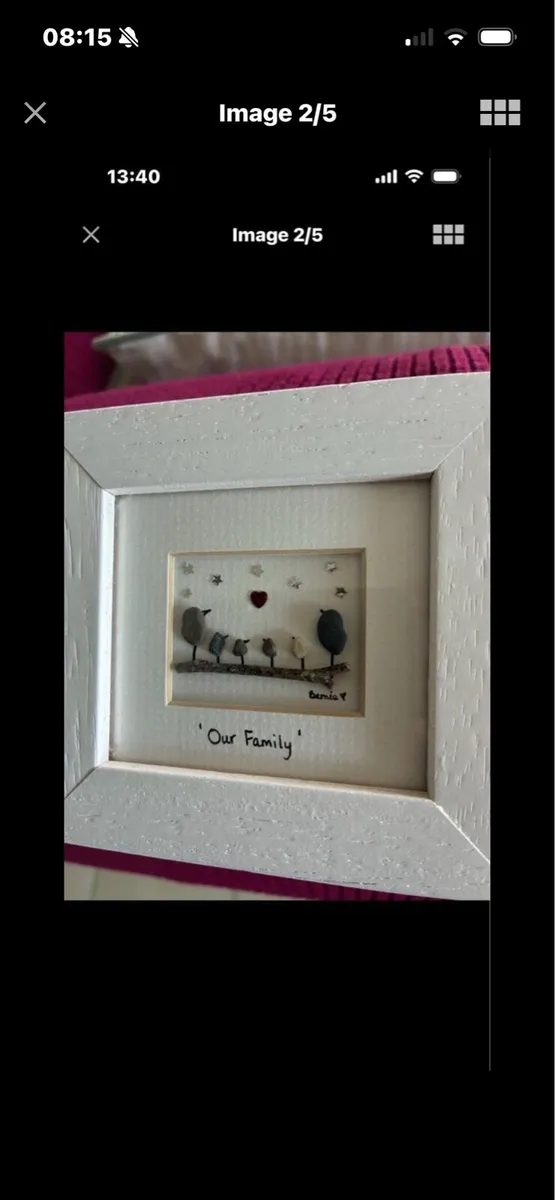 ‘ Our Family’ Framed Stone Artwork - Image 2