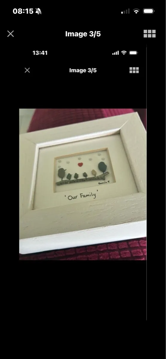 ‘ Our Family’ Framed Stone Artwork - Image 3